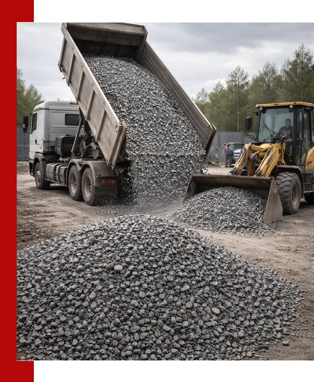 Доставка и продажа щебня гранитного в Ефремах