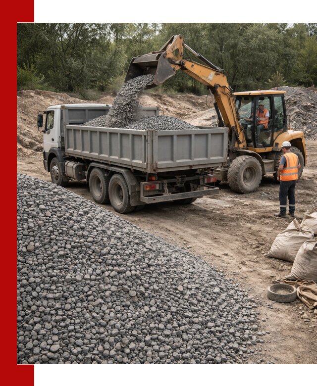 Доставка гравийного щебня в Ефремах оптом и в розницу
