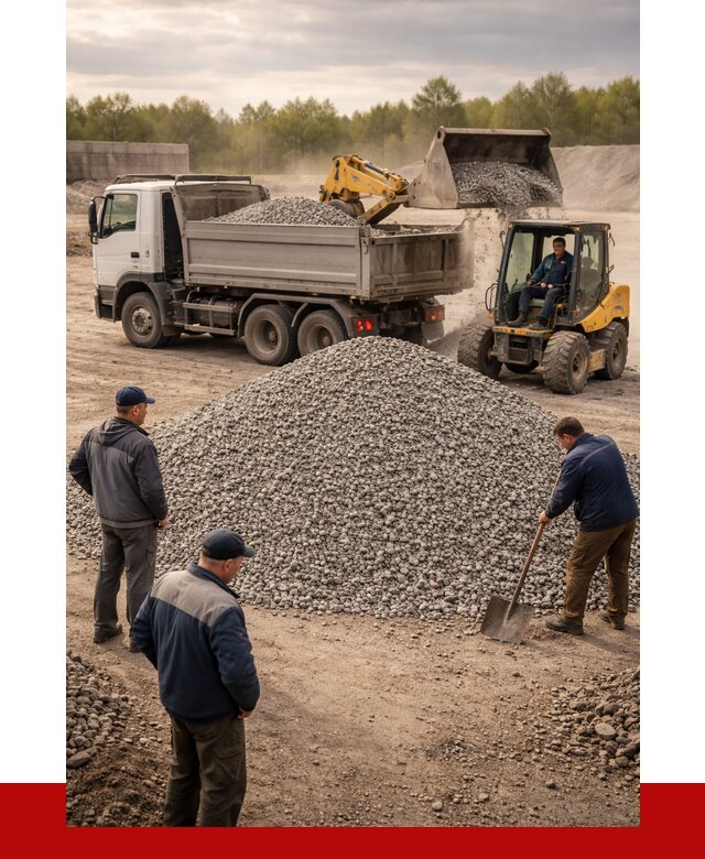 Гравийный щебень фракция 5-20 в Ефремах от 2459 р. ПРОНЕРУДФрм