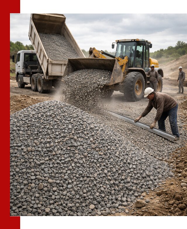 Гравийный щебень фракция 5-20 с доставкой в Ефремах