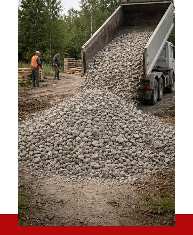 гравийный щебень фракция 70-120 в Ефремах от 2510 р. ПРОНЕРУДФрм