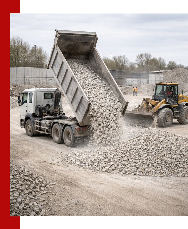 Доставка и продажа известнякового щебня в Ефремах