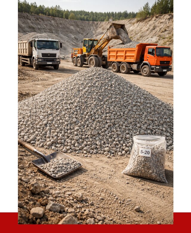 Доломитовый щебень фр. 5-20 в Ефремах от 4303 р. | ПРОНЕРУДФрм