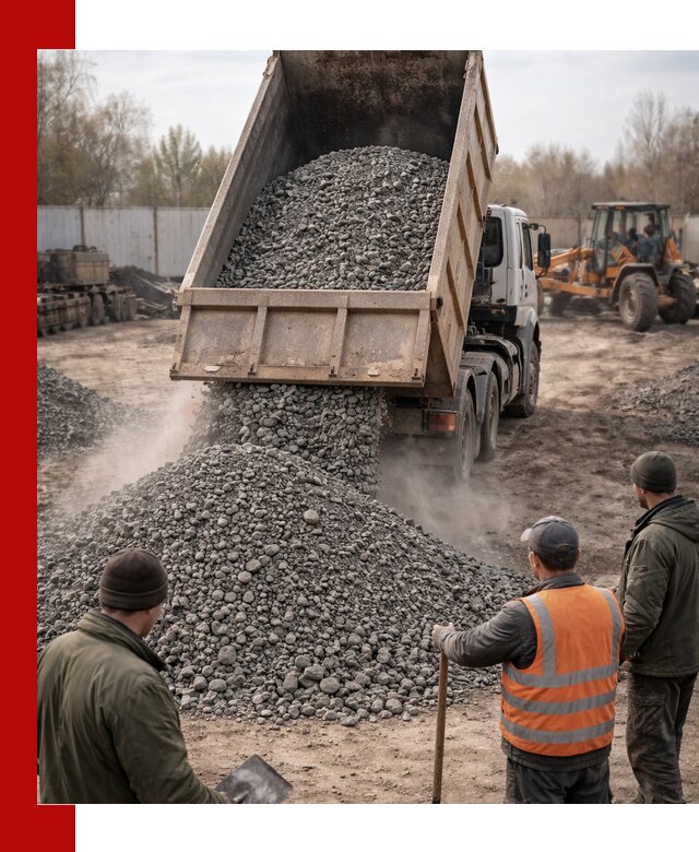 Доставка шлакового щебня в удобные сроки по выгодной цене в Ефремах