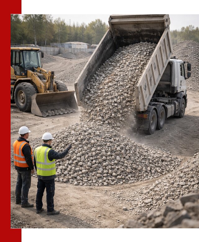 Вторичный щебень фракция 40–70 доставка в Ефремах