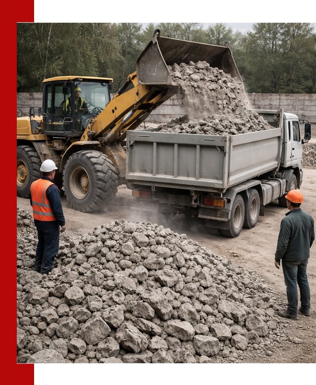 Вторичный щебень фракция 70–150 в Ефремах с доставкой