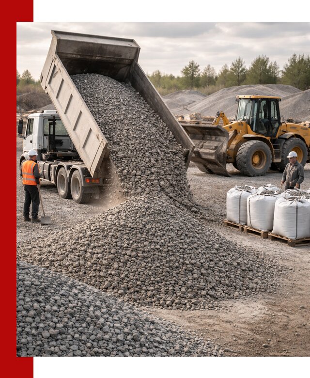 Бетонный щебень фракция 5–20 с доставкой в Ефремах