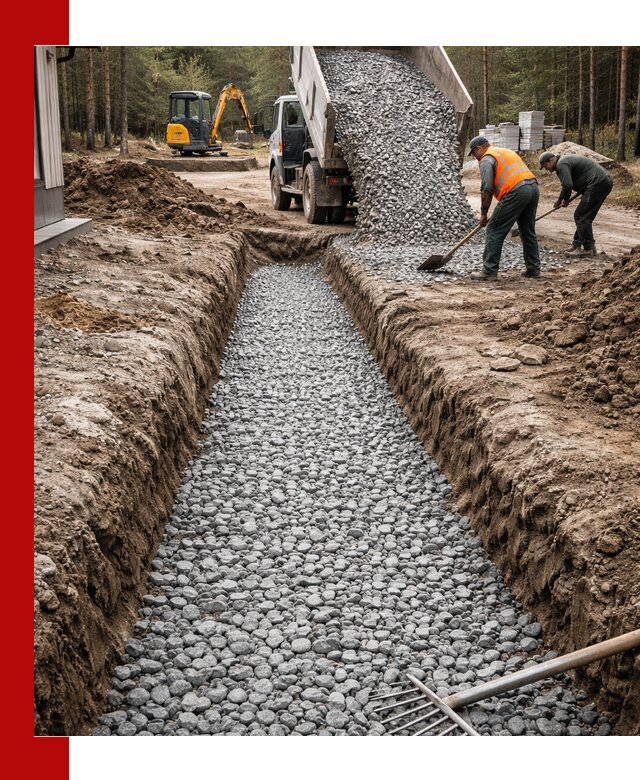 Щебень для дренажа с доставкой в Ефремах высокого качества