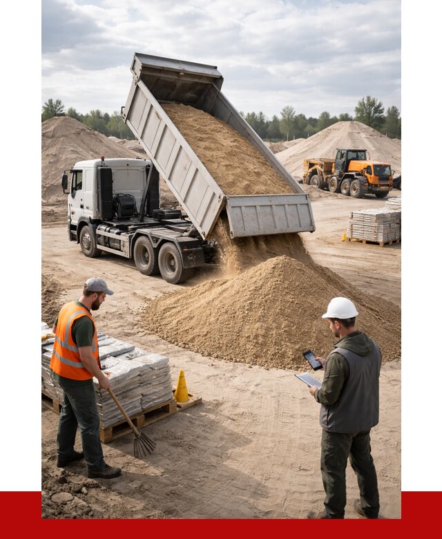 Карьерный песок с доставкой в Ефремах от 3688 р. ПРОНЕРУДФрм