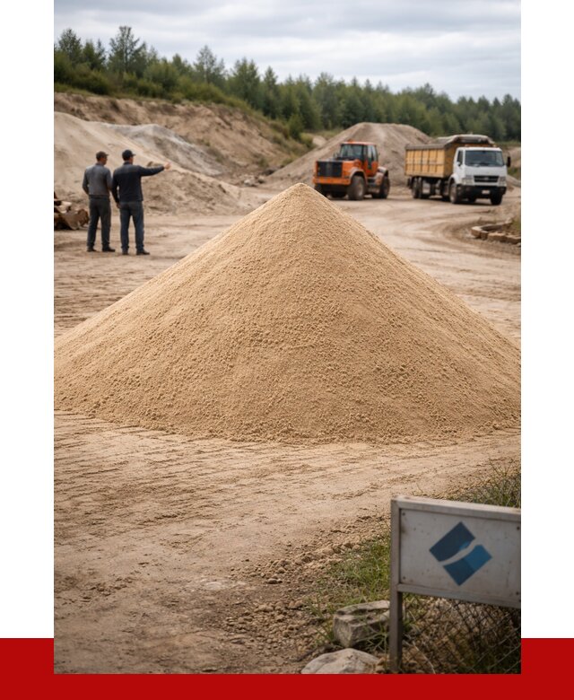 Карьерный песок навалом в Ефремах от 1844 р. | ПРОНЕРУДФрм