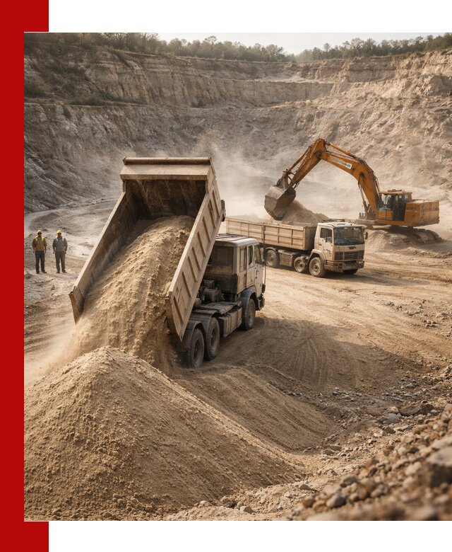 Карьерный песок навалом с доставкой в Ефремах