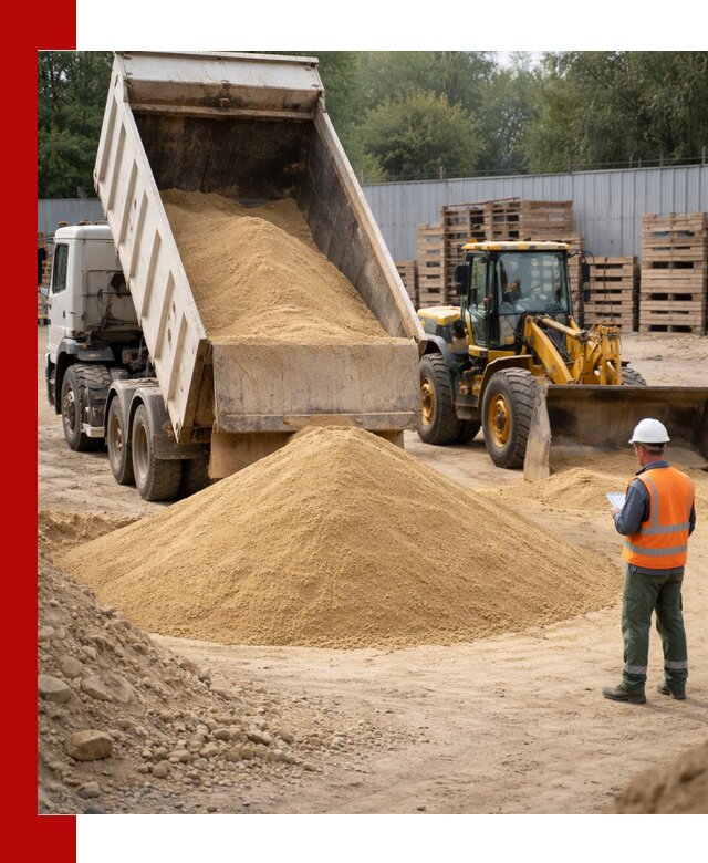 Доставка карьерного мелкозернистого песка в Ефремах