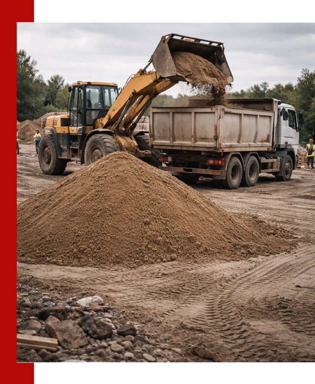 Доставка речного песка навалом в Ефремах быстро и выгодно