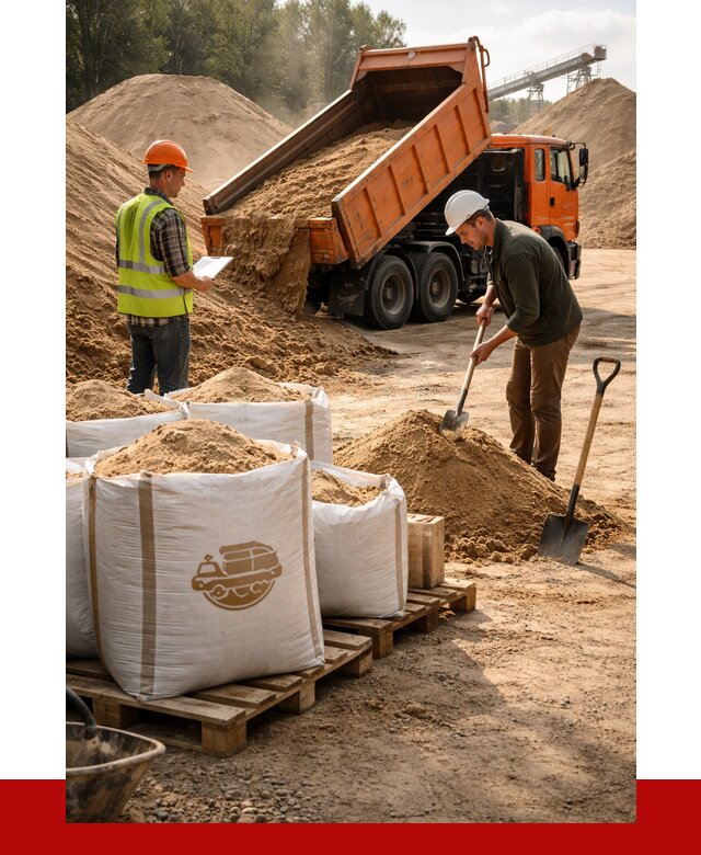 Строительный песок в Ефремах от 2254 р. с доставкой, ПРОНЕРУДФрм