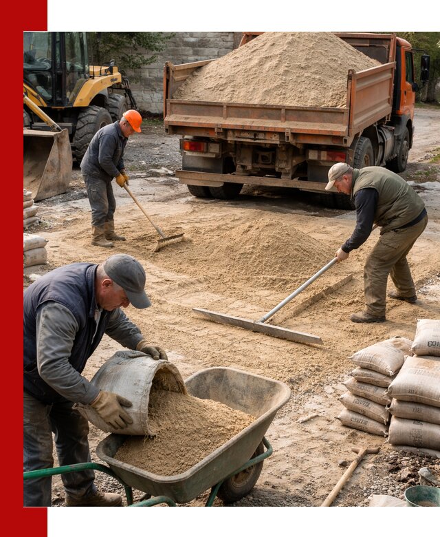 Поставка песка для стяжки в Ефремах с быстрой доставкой