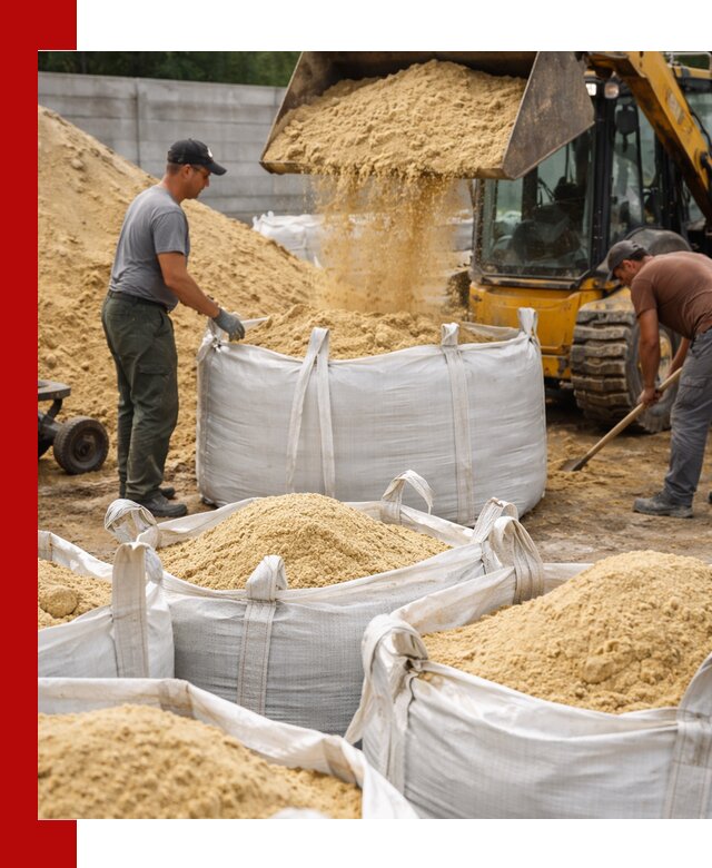 Поставка качественного песка для кладки в Ефремах