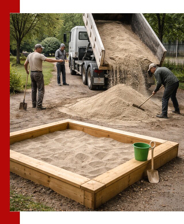 Песок для песочницы с доставкой в Ефремах недорого и чистый