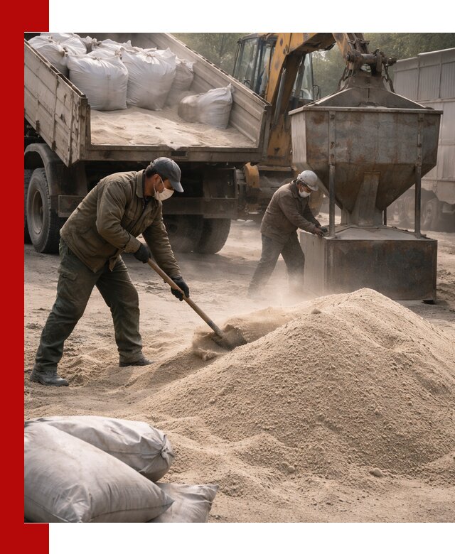 Кварцевый песок для пескоструя в Ефремах — доставка и качество