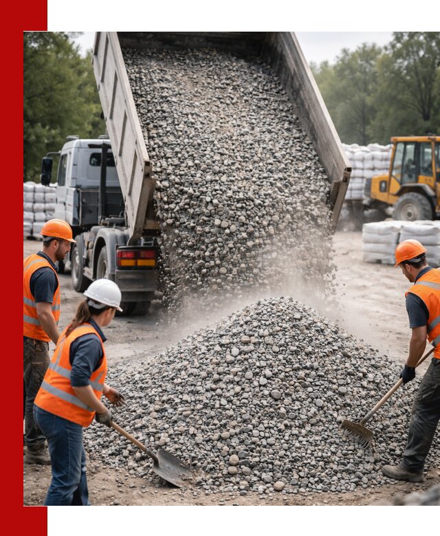 Доставка гравия и камня в Ефремах оптом и в розницу