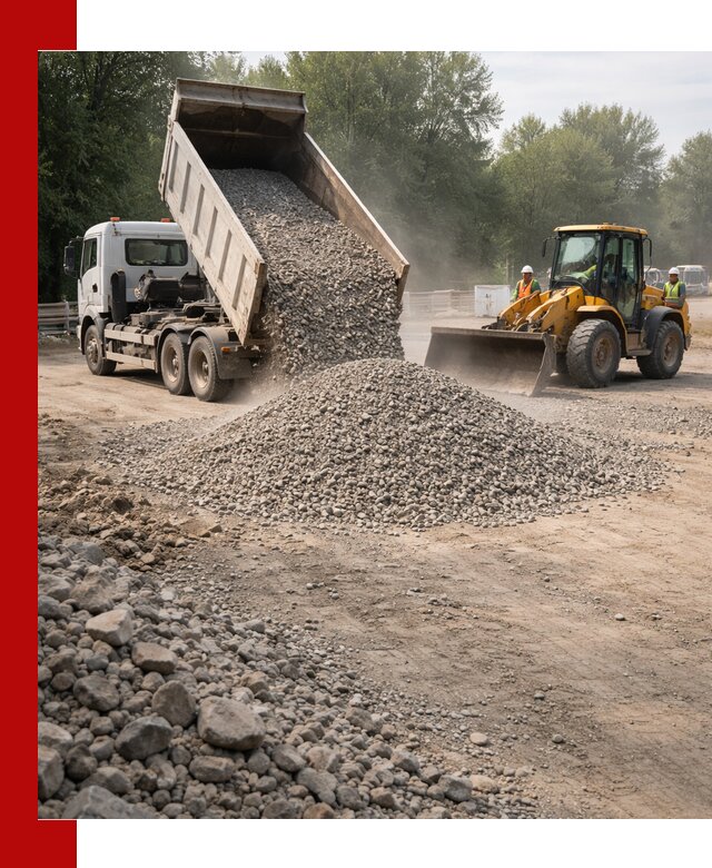 Гравий фракция 5–20 доставка в Ефремах оптом и в розницу
