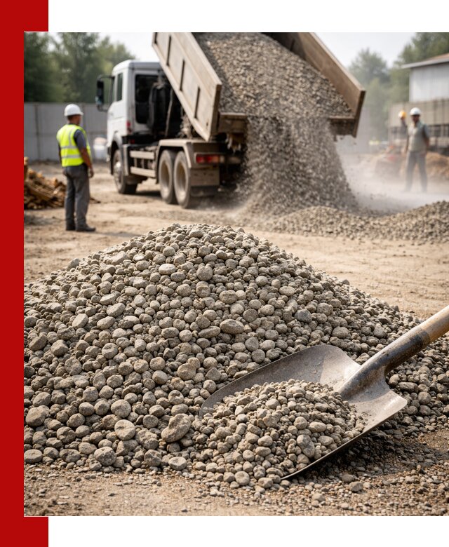 Доставка гравия фракции 20-40 в Ефремах с самосвалами