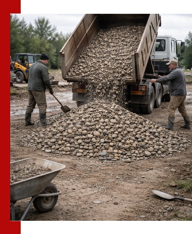 Доставка гальки речной оптом и в розницу в Ефремах