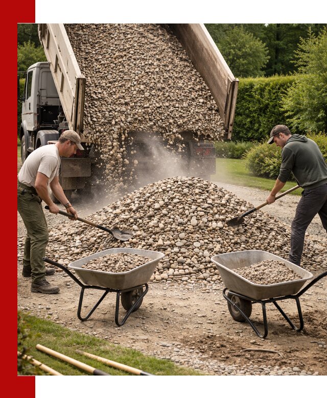 Доставка и продажа декоративной гальки в Ефремах