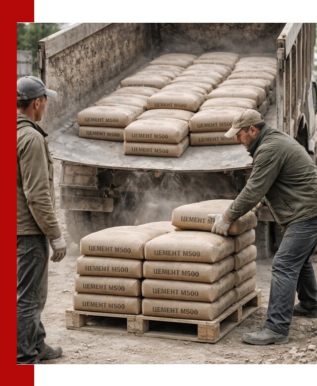 Цемент М500 с доставкой самосвалом в Ефремах