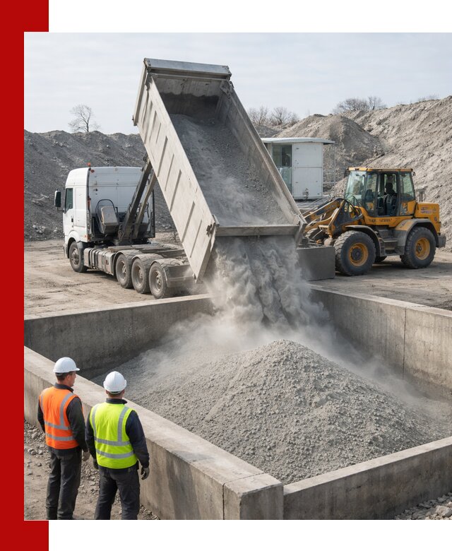 Доставка цемента навалом в Ефремах крупными партиями