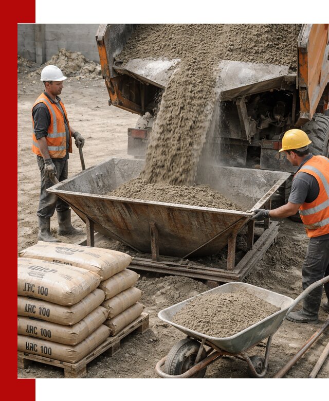 Доставка цементно-песчаной смеси М100 в Ефремах