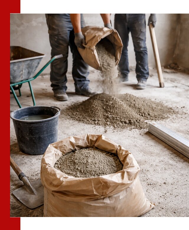 Доставка сухой смеси для стяжки в Ефремах