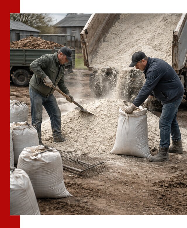 Доставка извести пушонки в Ефремах оптом и мелким оптом