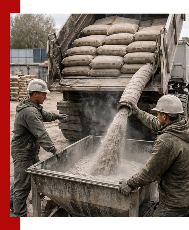 Доставка цемента М400 в Ефремах оптом и в розницу