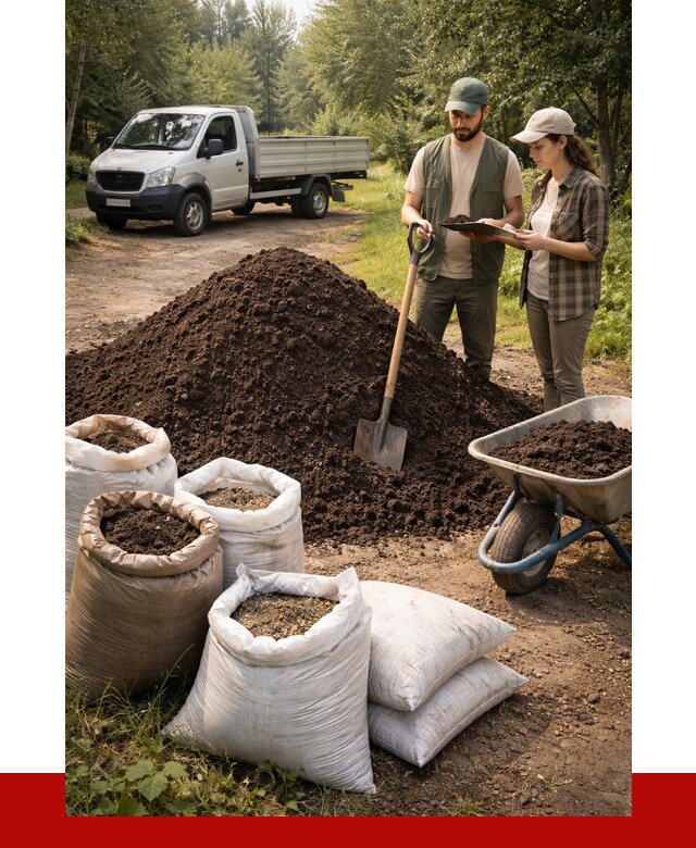 Купить грунт с доставкой в Ефремах от 4610 р. за м3 | ПРОНЕРУДФрм