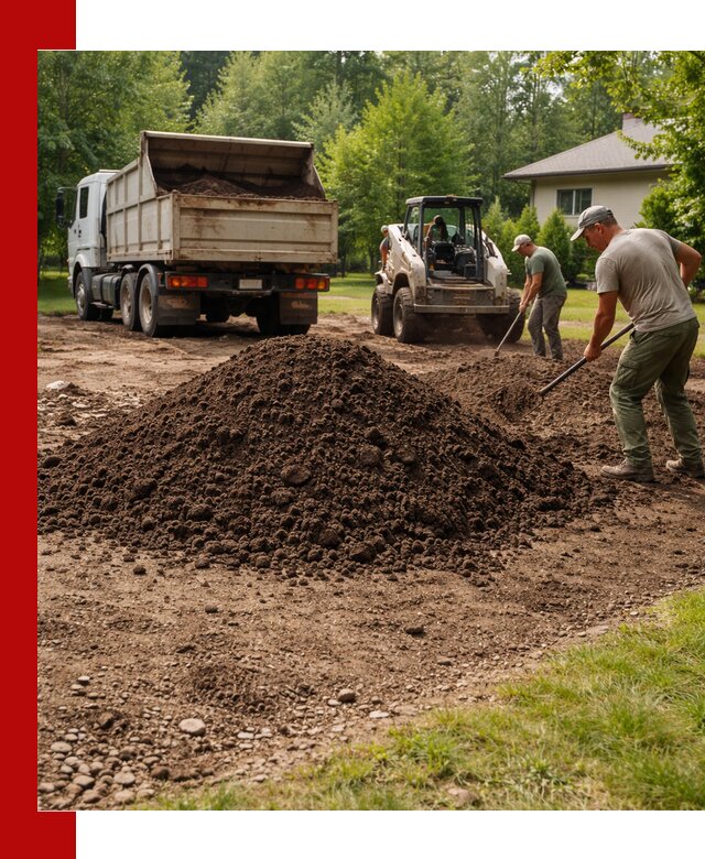 Доставка и укладка грунта для газона в Ефремах