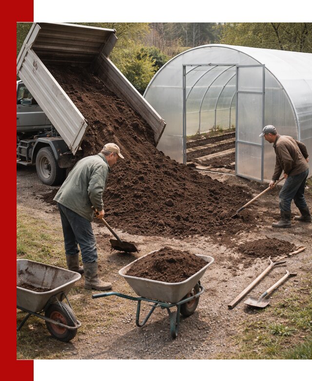 Грунт для теплицы с доставкой в Ефремах — плодородный субстрат под растения