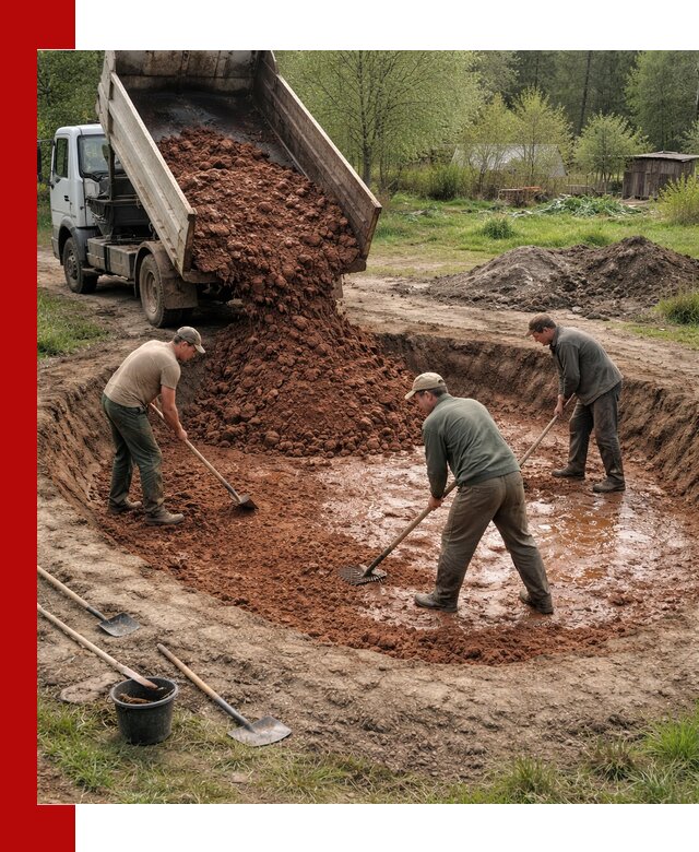 Купить качественную глину для пруда в Ефремах