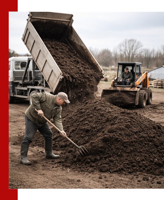 Доставка и продажа перегноя в Ефремах быстро и дешево