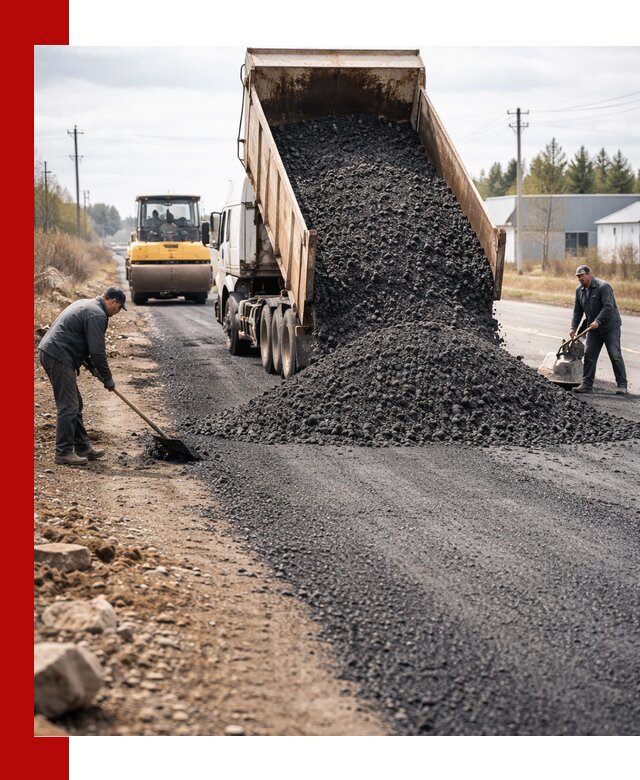 Асфальтовая крошка для дорог в Ефремах — поставка и доставка