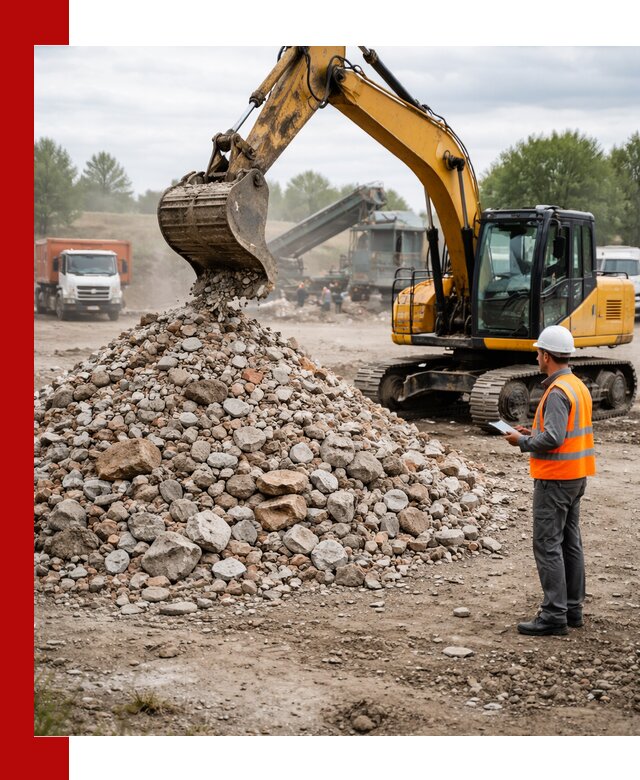 Доставка и вывоз строительного боя в Ефремах