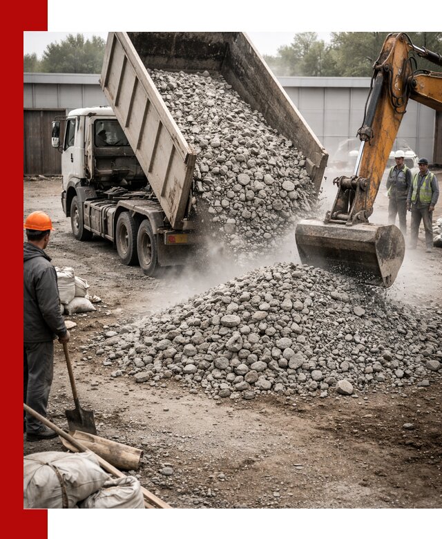 Доставка дробленого бетона в Ефремах оптом и в розницу