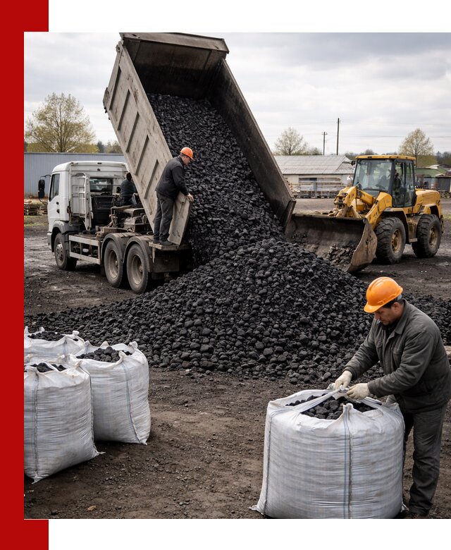 Доставка каменного угля в Ефремах оптом и в розницу