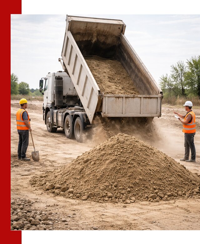 Доставка самосвалом 15 кубов в Ефремах за город и по городу