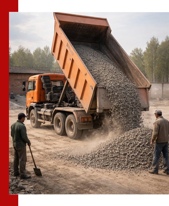 Доставка самосвалом 20 м3 в Ефремах быстро и надежно