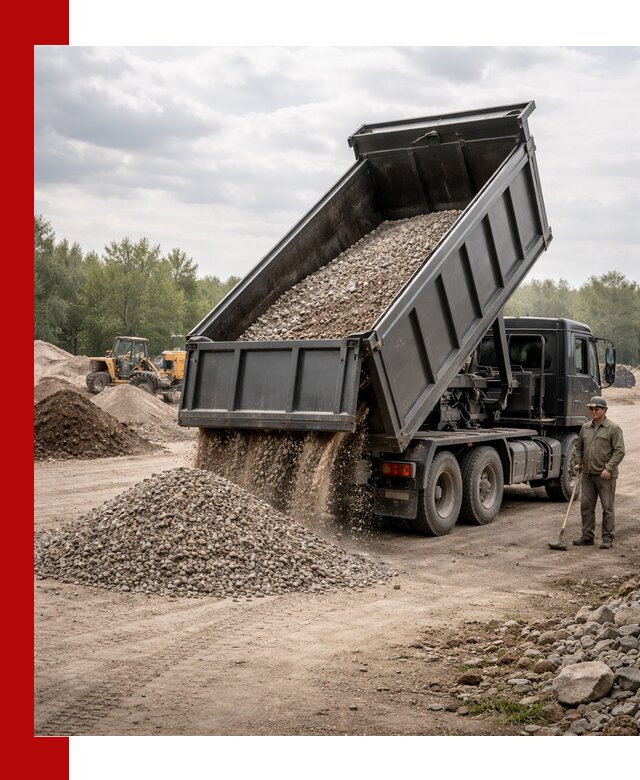 Доставка самосвалом 30 м3 по выгодным ценам в Ефремах