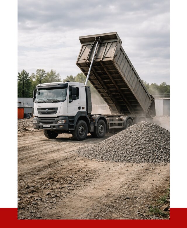 Доставка самосвалом 40 кубов в Ефремах от 9221 р. | ПРОНЕРУДФрм