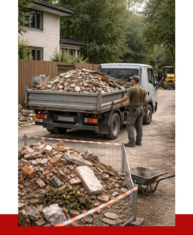 Вывоз строительного мусора с погрузкой в Ефремах от 7684 р | ПРОНЕРУДФрм