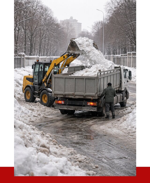 Вывоз снега с погрузкой в Ефремах от 3586 р. ПРОНЕРУДФрм