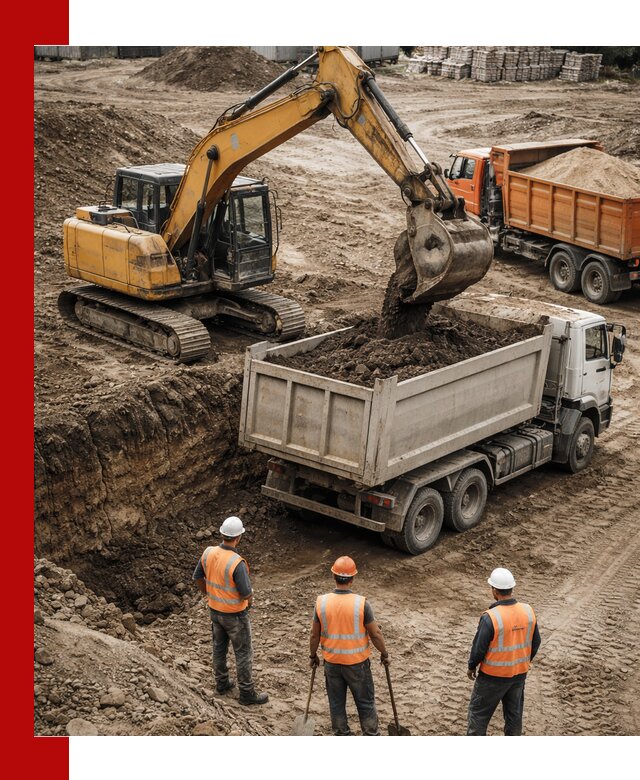 Разработка грунта для строительства и благоустройства в Ефремах