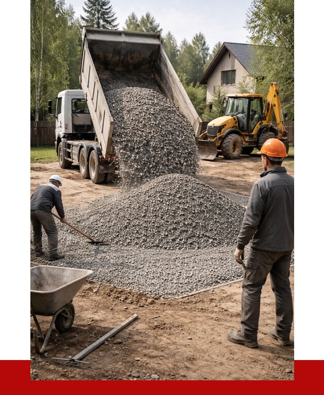 Отсыпка участка щебнем в Ефремах от 6659 р. ПРОНЕРУДФрм